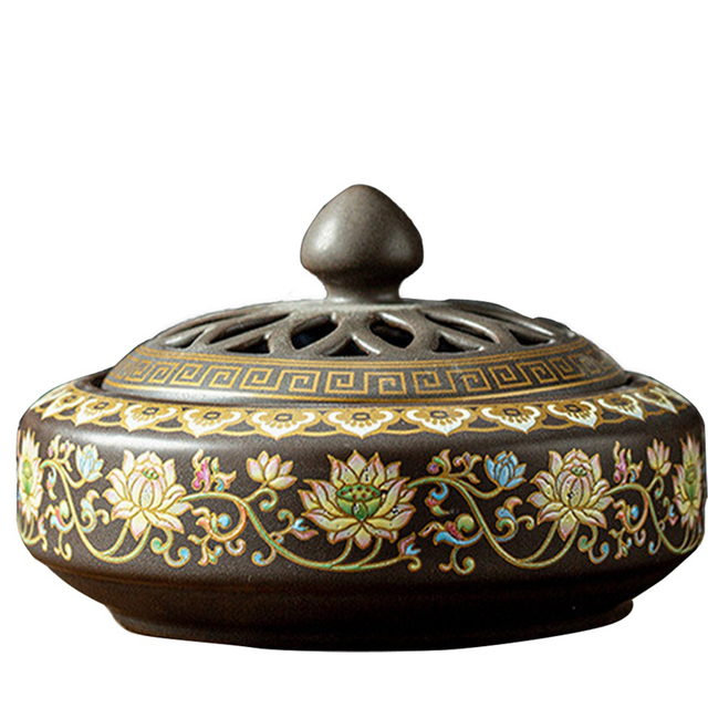 Ceramic Incense Burner Holder,Coil Cones Stick Home Decor Tea