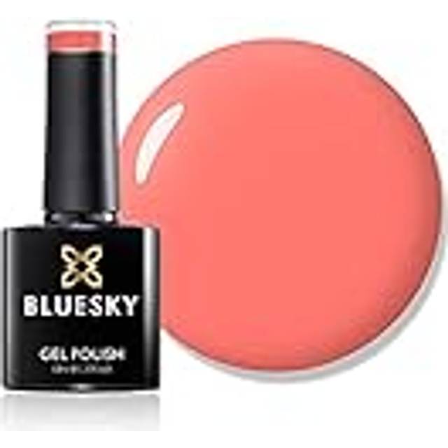 Bluesky Gel Nail Polish, Summer Coral BSH019, Bright Orange, Long Lasting, Chip Resistant, 10 ml (Requires Drying Under UV LED Lamp)