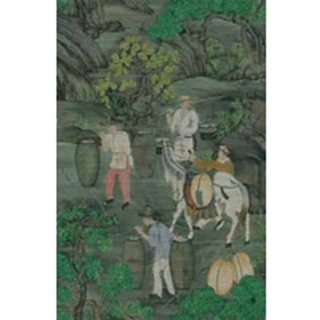 Arte International Tapete Toile de Tibet - Moos - /green