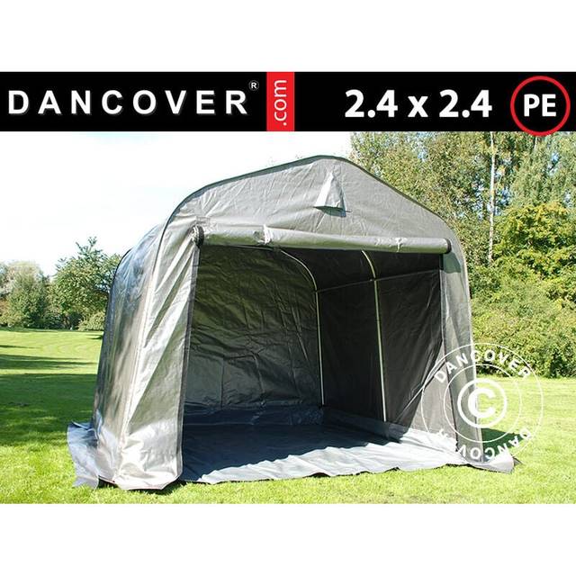 Dancover - Storage tent Portable garage pro 2.4x2.4x2 m pe, with ground