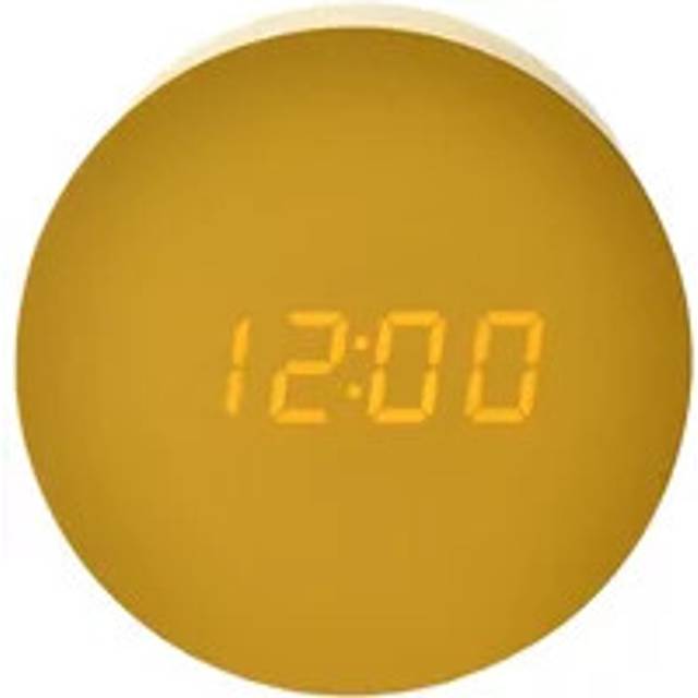 LED Alarm Clock - Yellow - One Size