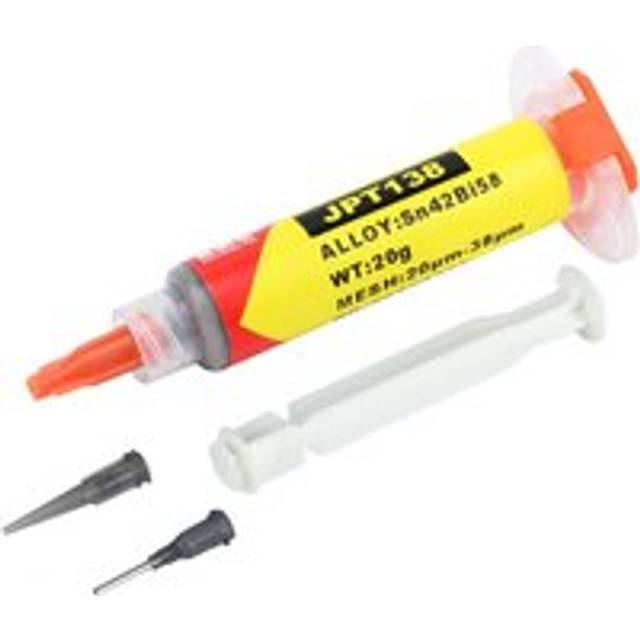 Coocheer - Electronic Solder Paste Syringe Sn42 Bi58 Solder Melting Point 138 Low Temperature No-Clean Solder Paste Suitable for Soldering Electronic