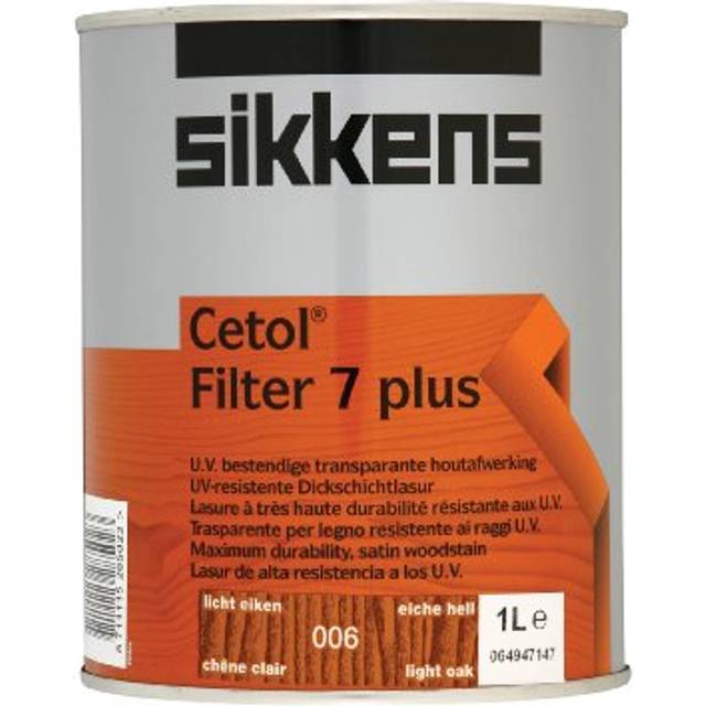Cetol Filter 7 Plus Translucent Woodstain Light Oak 1 litre SIKCF7PLO1L