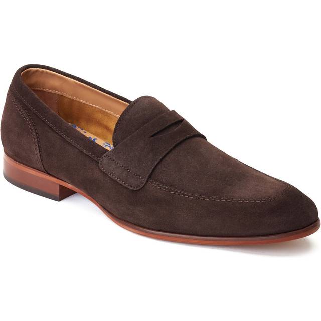 Base London Mens Bruno Suede Penny Loafers UK Size 10 (EU 44)
