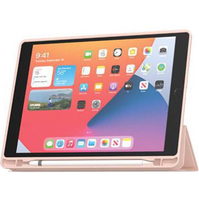 Mw case for ipad pro 11” m4 folio slimskin series with pencil holder, pink