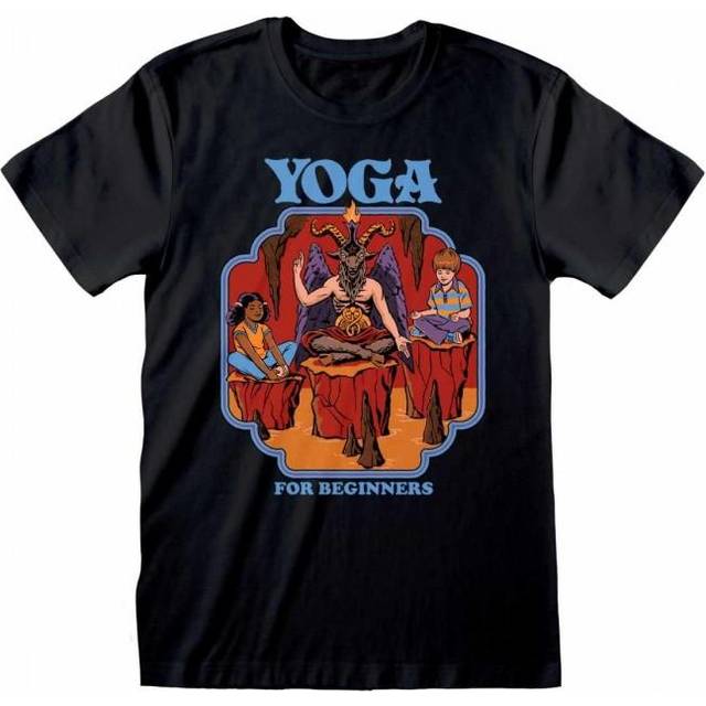 Steven Rhodes Unisex Adult Yoga For Beginners T-Shirt M black
