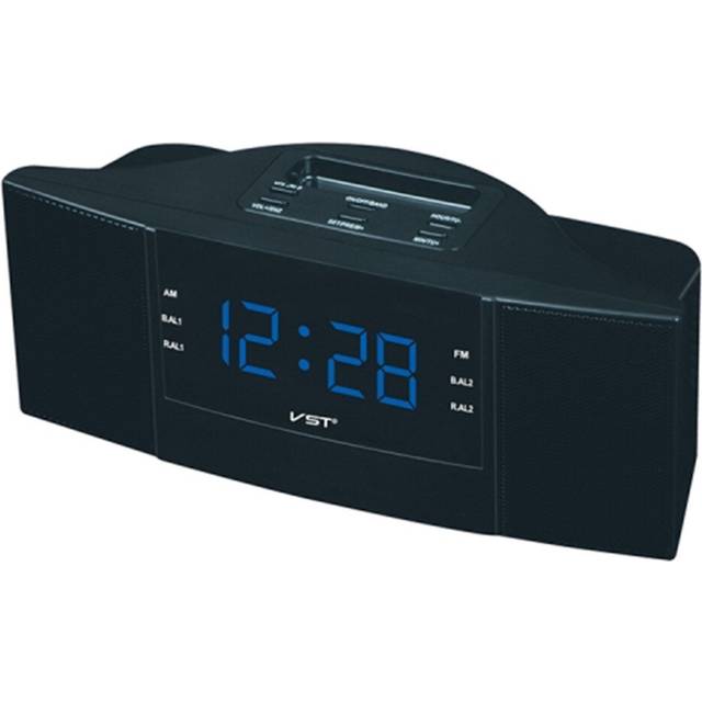 Clock Controlled Radio LED Clock AM / FM Digital Gift (Blue)