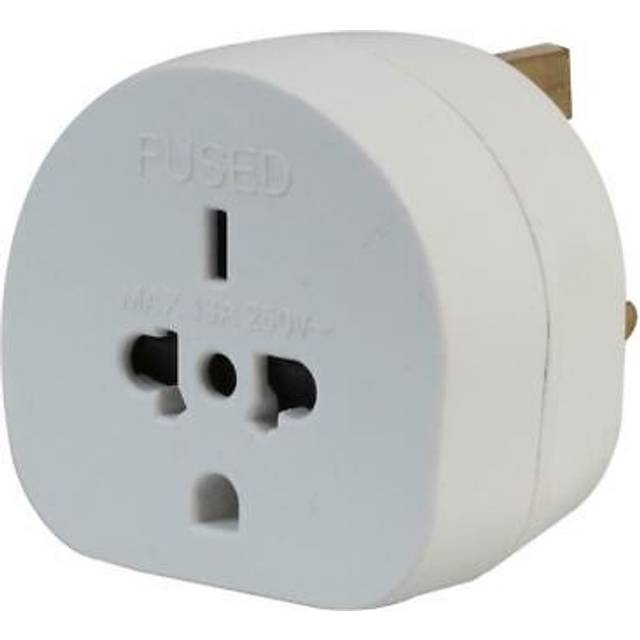 ALL Countries to UK 3 Pin Plug Adaptor Euro EU Travel Mains Adapter UK Visitor