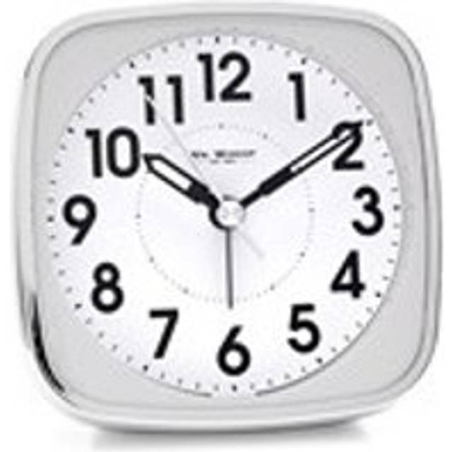Hometime Square White Alarm Clock 9767W