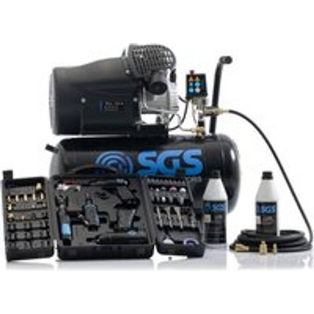 SGS 50 Litre Direct Drive Air Compressor with 71 Pieces Air Tool Kit - 13.8CFM 3.0HP 50L