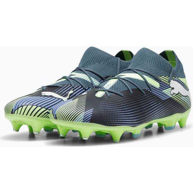 PUMA Future 7 Match SG Lights Out - Blå/PUMA White/Grön - Soft Ground (SG) - ['Blå'] (42½)
