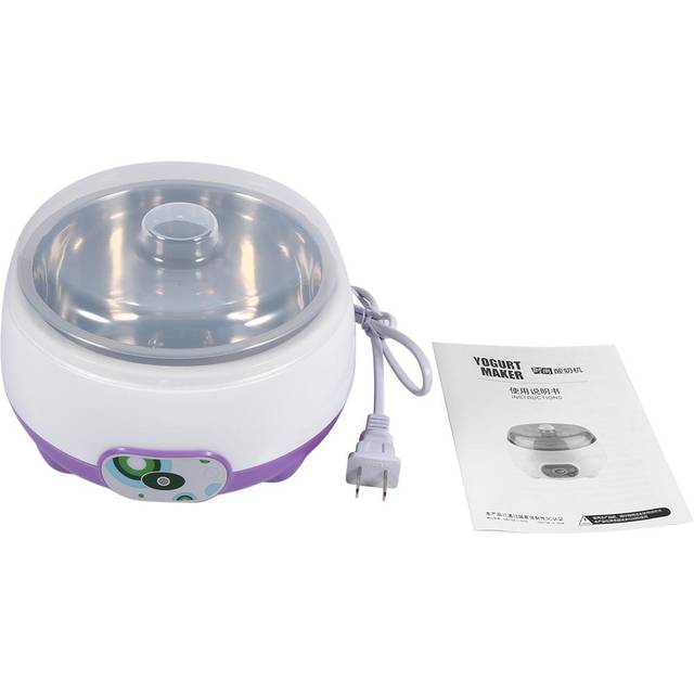 1L Automatic Stainless Steel Liner Yogurt Maker Machine Home DIY Yoghourt Container Purple L