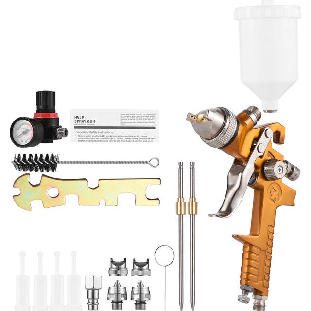 Geevorks HVLP Spray Gun Painting Gun Sprayer Spray-machine Gravity-Feed Airbrush Paint Spray Tool