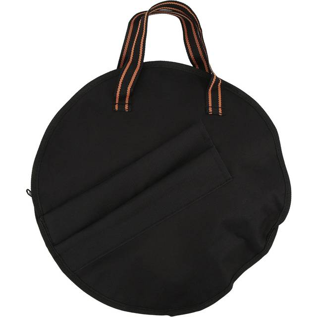 Dumb Drum Bag Portable Oxford Cloth Percussion Instrument Carry Case Black Yellow Stripe