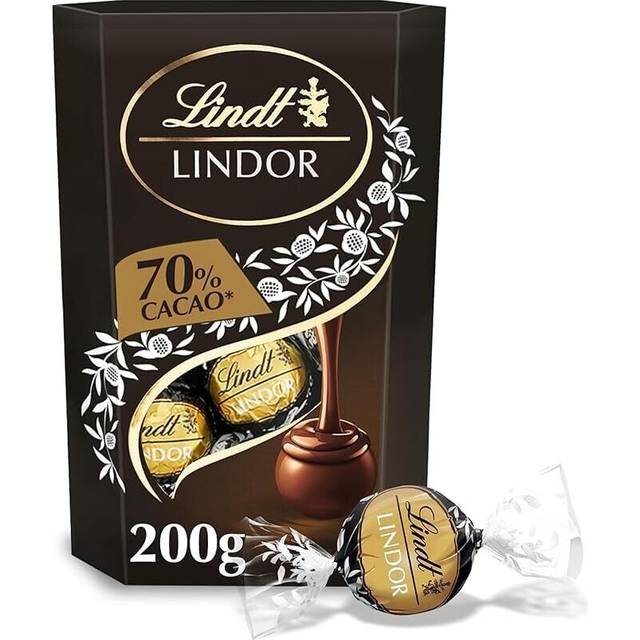 Lindor 70% extra dark chocolate truffles 200g christmas gift