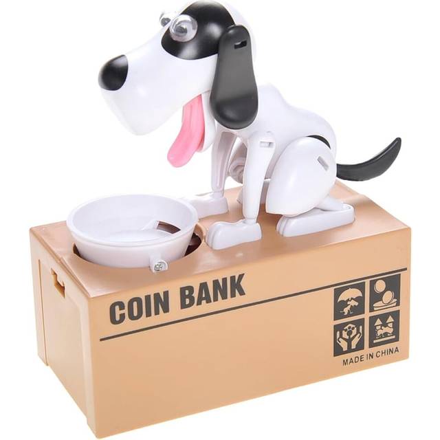 PowerTRC Dog Coin Bank for Kids  Cute Money Bank for Boys and Girls  Savings Piggy Bank | Fun Gift for Kids and Adults