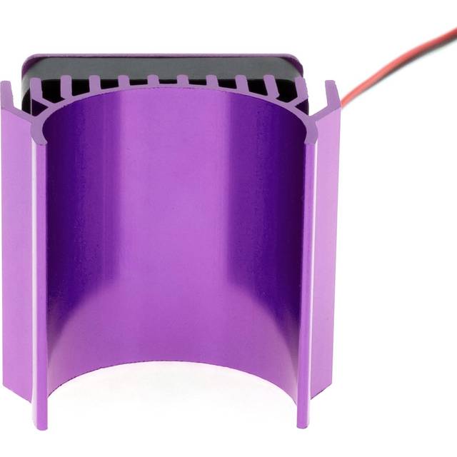 Remote Control Motor Cooling Fan Remote Control Car 540 550 Motor Radiator Replacement for Traxxas svart