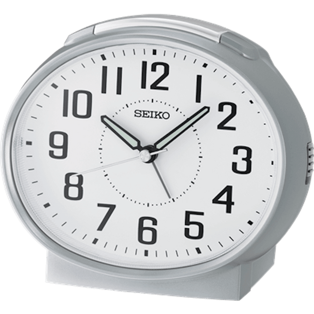 Seiko Clocks Silver Bell Alarm Clock QHK059S