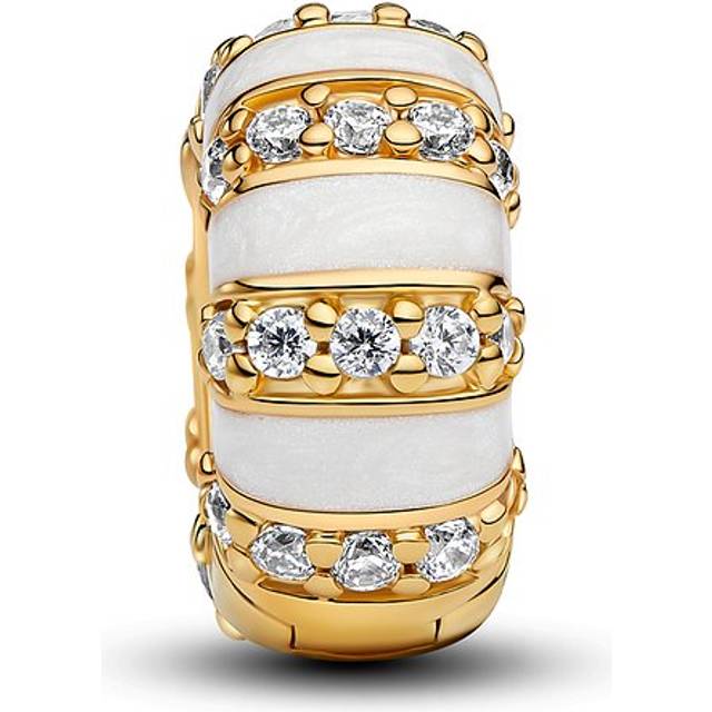 Pandora Charms Enamel and Gem Clip Charm 763785C01