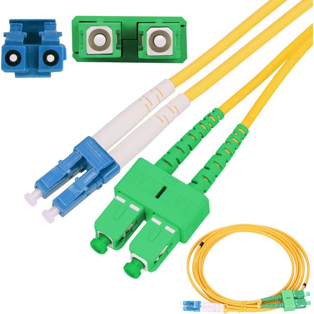 Extralink SC/APC-LC/UPC | Patchcord | Single Mode, Duplex, G652D, 3mm, 3m