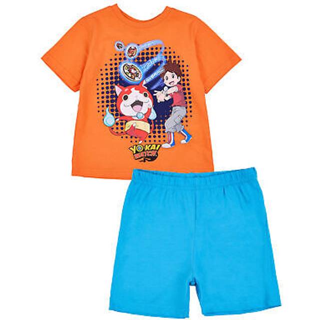 (4 Years) Yo Kai Watch Short Sleeve Short Leg Pyjama Set (Boys Orange)