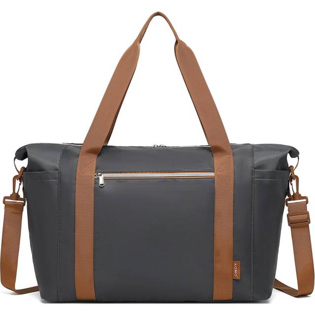 (Grey Brown) Large Capacity Travel And Gym Duffel Bag