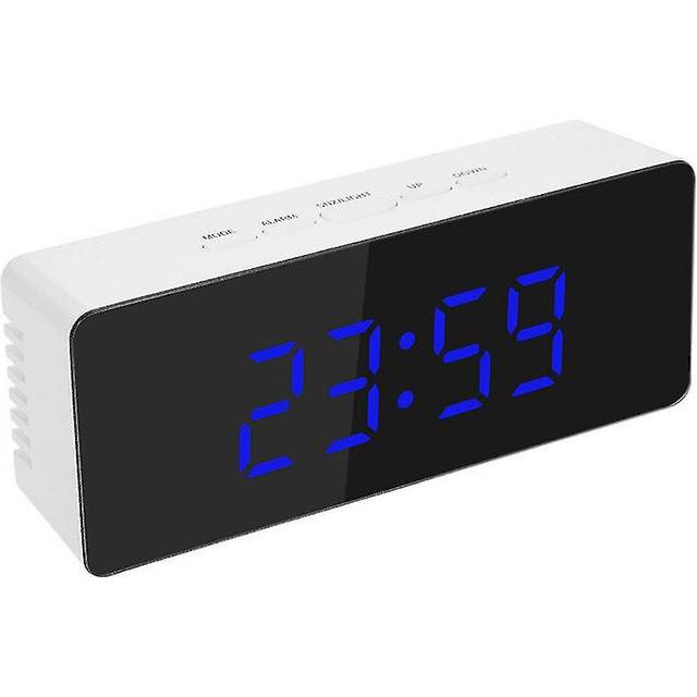 Alarm Clock, LED Clock for Bedroom, Electronic Desktop with Temperature Display, Adjustable Brightness(Green)
