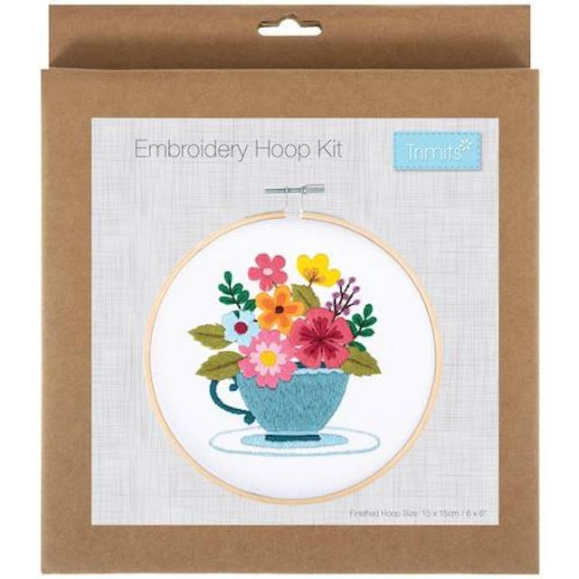 Trimits Spring Floral Embroidery Hoop Kit - Multicoloured