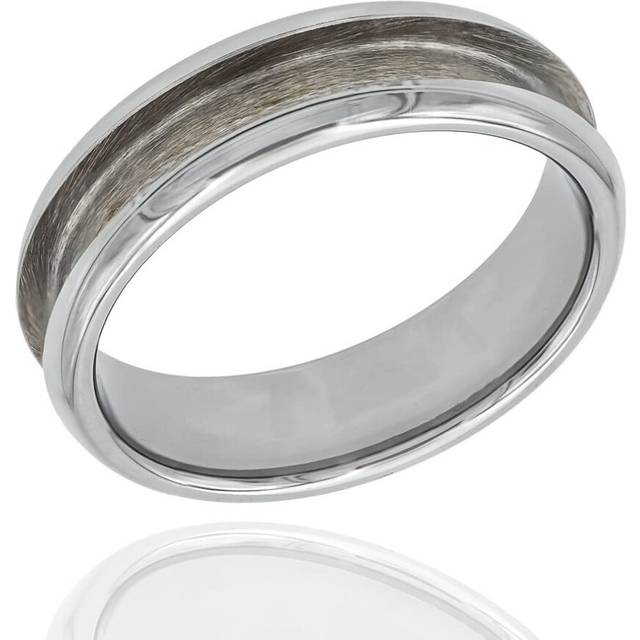 Wapiti Designs Ring Core Blank for Jewelry Inlay Making (6mm Domed Tungsten, 12.5)