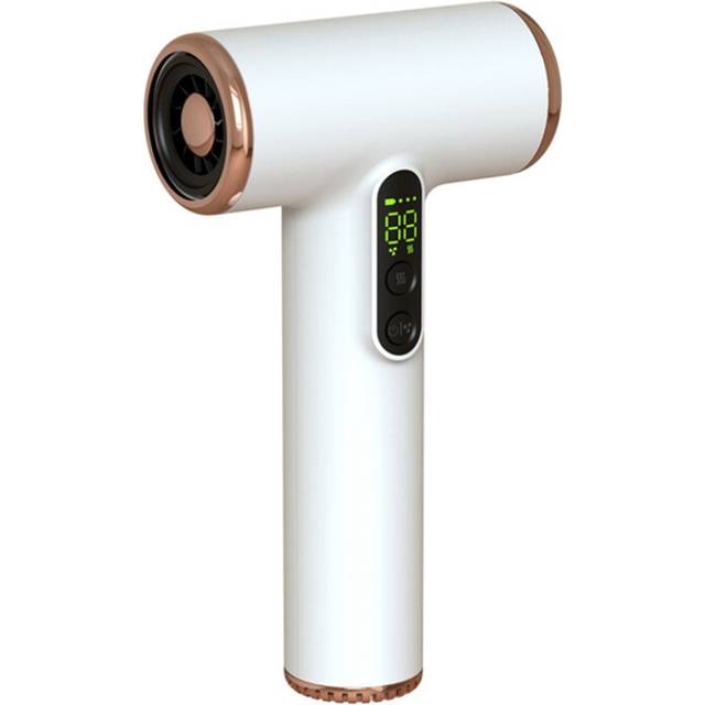 Wireless Hair Dryer USB Cordless Portable Travel Rechargeable Strong Wind Low Noise 3 Gears with Lcd