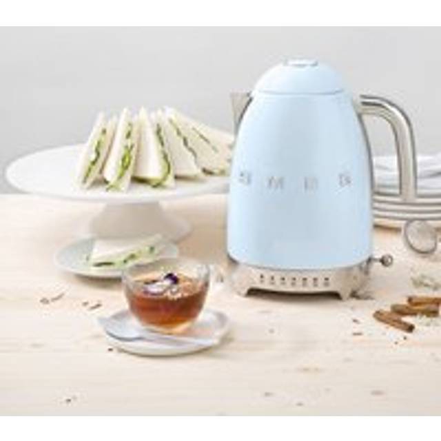 SMEG Retro Temperature Controlled Electric Kettle - Pastel Blue