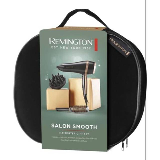 Remington Salon Smooth Dryer Gift Pack Hair Dryer - Gold