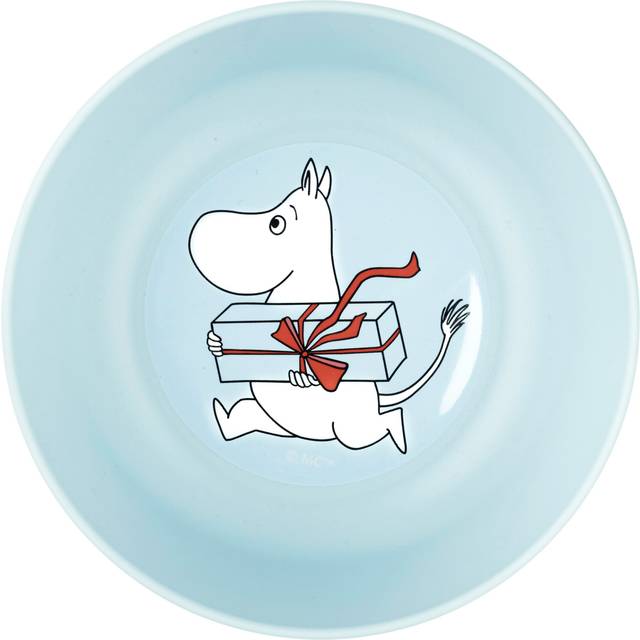 Mumin Picknick Skål Ljusblå