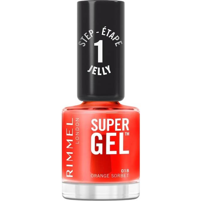 Rimmel Super Gel Geleneglelak Uden UV/LED Forsegling Skygge - Orange Sorbet 12ml