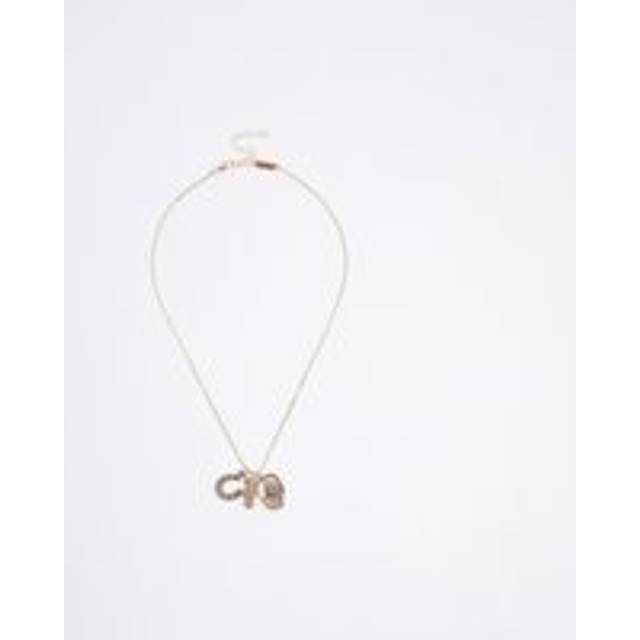 Mens River Island Gold Horseshoe Necklace - One Size