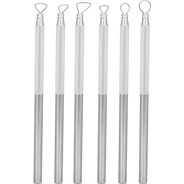 6PcsSet Aluminium Alloy Engraving Carving Scraper Clay Pottery Sculpting Tool Set