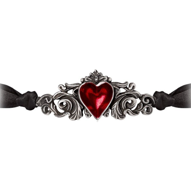Alchemy Gothic - Gothic Choker - Betrothal Choker - for Women - black-silver - Standard