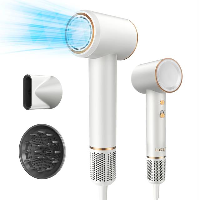 LARESAR High Speed Hair Dryer E100,Negative Ion Hair Dryer,1600W,8 Modes, 4 temperatures, 2 speeds,
