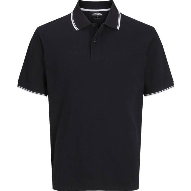 JJ-REBEL Jrebzell Polo SS SN Dam Skjortor Stl. M - Från Magasin - Sort (M)