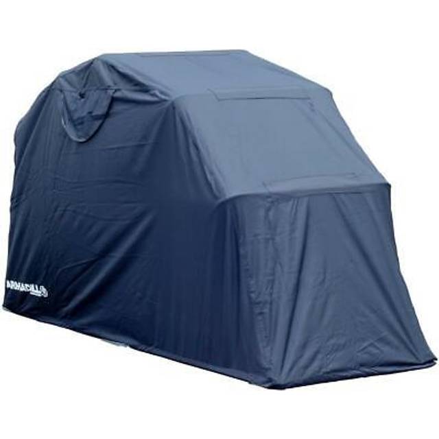 Armadillo Motorcycle Garage Shelter Black - Medium /  283cm X 105cm X 155cm
