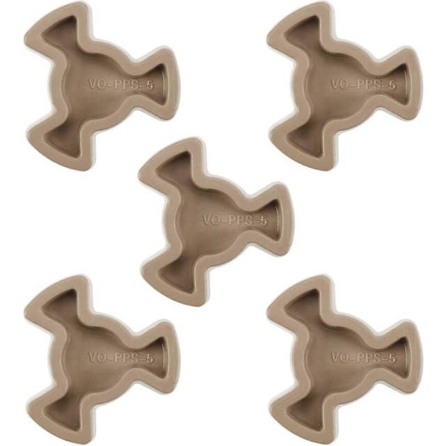 (As show, One size) 5pcs Microwave Oven Turntable Coupler Guide Bracket Roller Oven Glass Trays Drive Coupling Replacement Repair Part