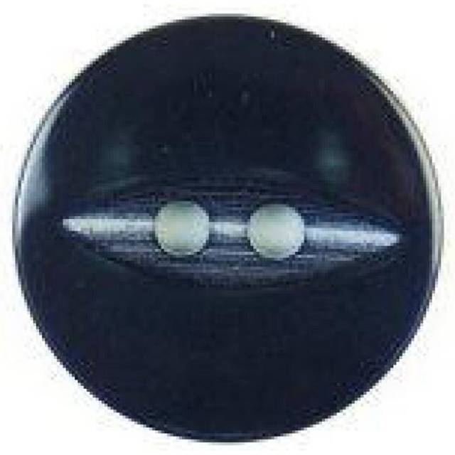 Hemline Round Fish Eye Buttons Slate Blue