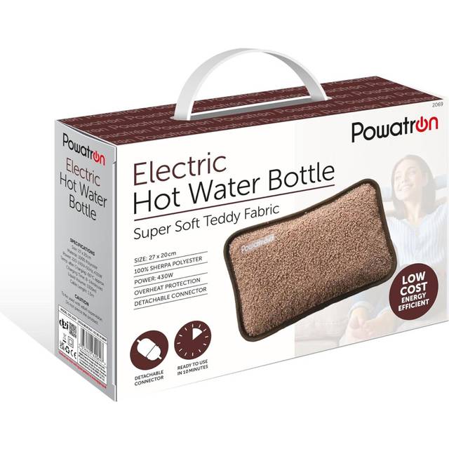 Rechargeable Electric Hot Water Bottle - Teddy Fabric - 2069
