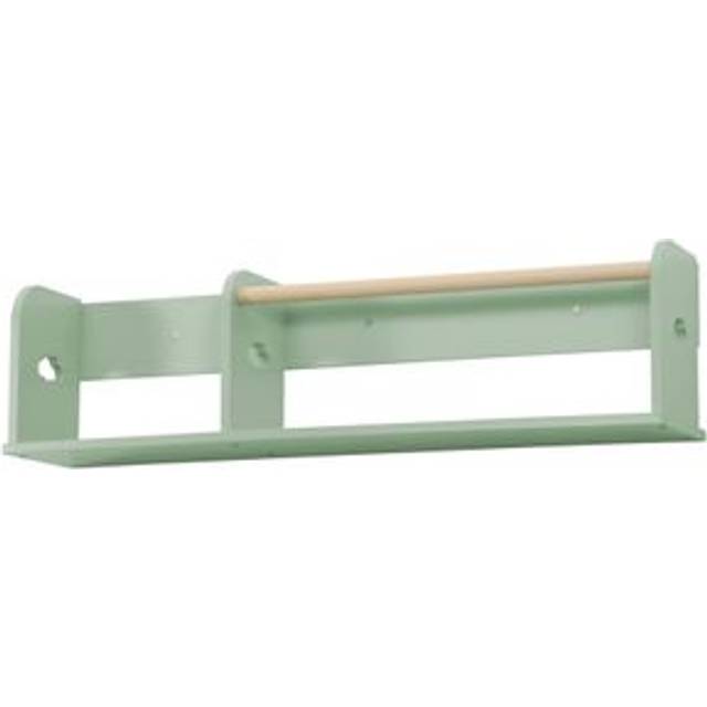 80cm children's bedroom wall shelf , Nephos, Green, 80x16.5x21 cm