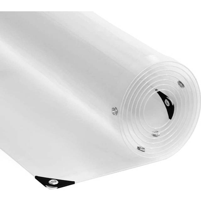 vidaXL Clear Tarpaulin with Eyelets 4x10 m PVC - Transparent