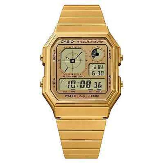 Casio Vintage Digital Stainless Steel Quartz A130WEG-9A Unisex Watch