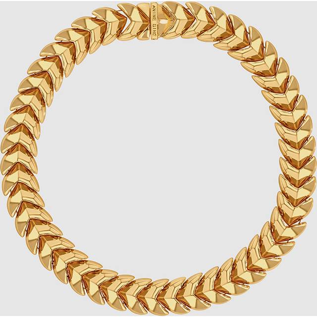Layered Heart Chain Necklace - Gold One - ONE