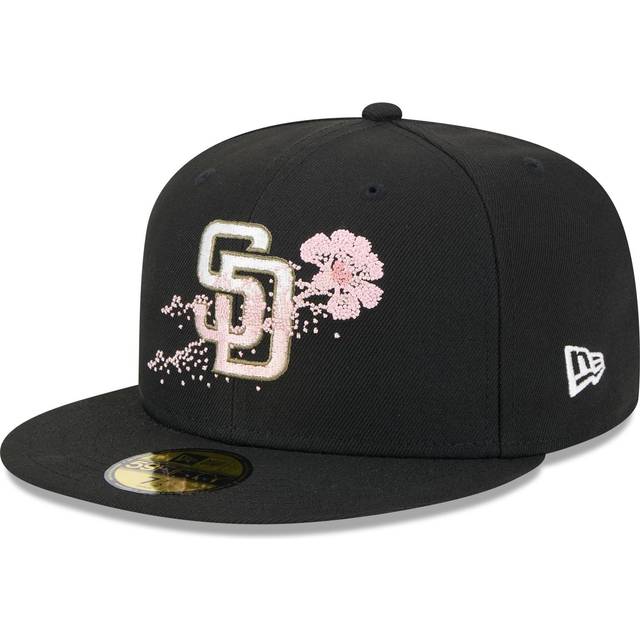 San Diego Padres Dotted Floral Black 59FIFTY Fitted Cap newera adult unisex Black newera adult unisex Black newera adult unisex Black newera adult uni - 8