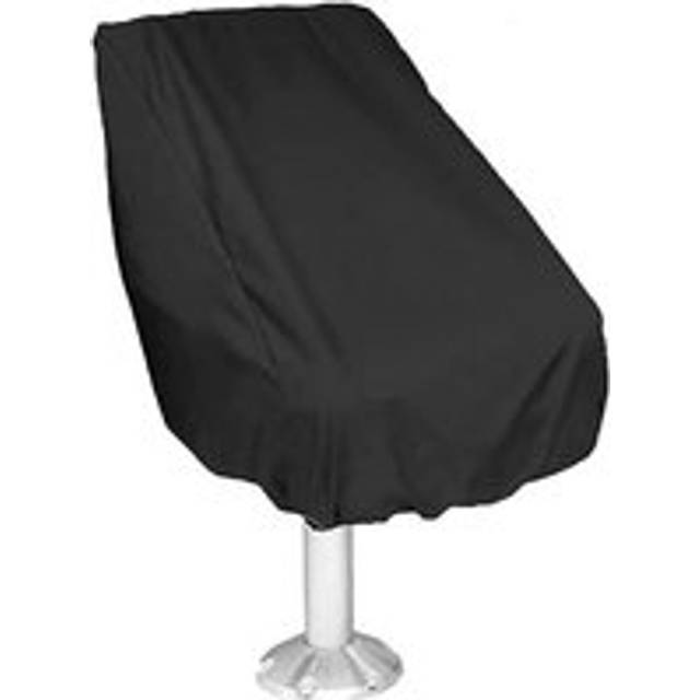 Cyslmuk - Boat Seat Cover, Outdoor Waterproof Pontoon Captain Seat Cover, Chair Cover (Black)
