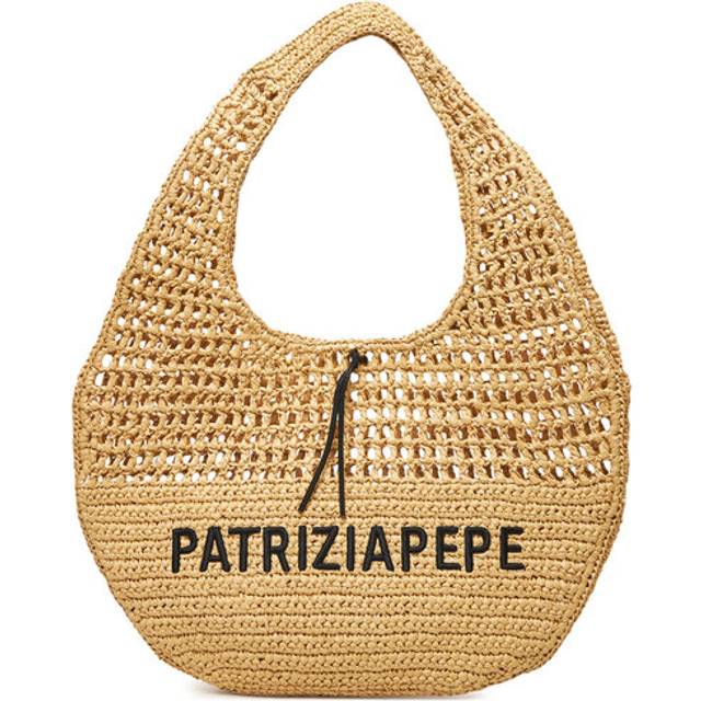 Crochet Hobo Bag with Embroidery